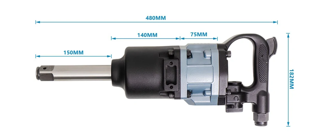 1&quot; Professional Pinless Hammer Air Pneumatic Impact Wrench Factory Price Wholesale Safety High Torque Air Pneumatic Impact Wrench